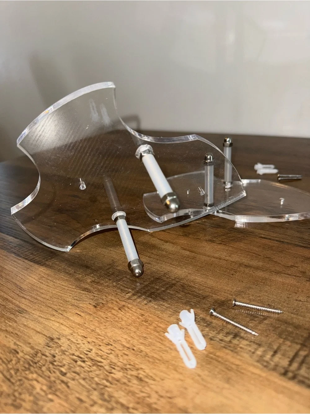 Acrylic Wall Mount Display Brackets for Swords or Knives